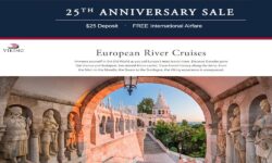25th Anniversary: $25 deposit on river voyages (Viking Cruise)